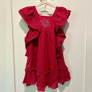 Well Dressed Wolf Red Ruffle Dress